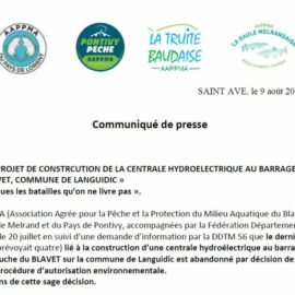 Abandon du projet de centrales hydroélectrique a Man Er Ven le 20 juillet 2022
