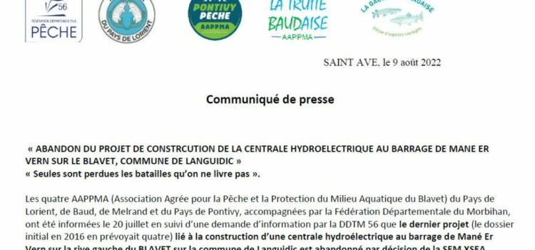 Abandon du projet de centrales hydroélectrique a Man Er Ven