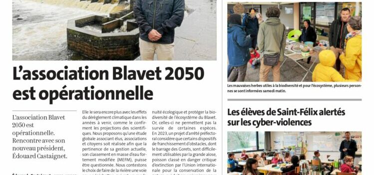 L’association Blavet 2050 est opérationnelle